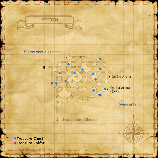 Treasure Map Indicating the Location of Ignis Aureliae